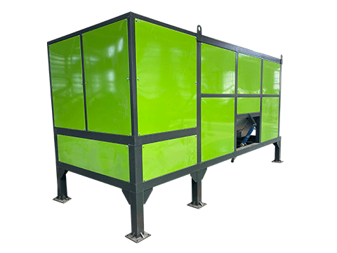 Horizontal fermentation tank