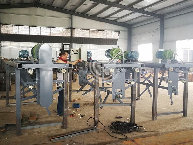 Fertilizer turning machine site