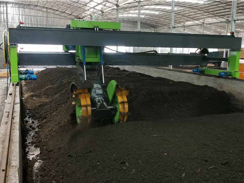  Changchun compost turning machine site 1