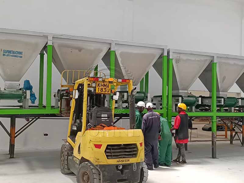 Kenya fertilizer production line installation site 2