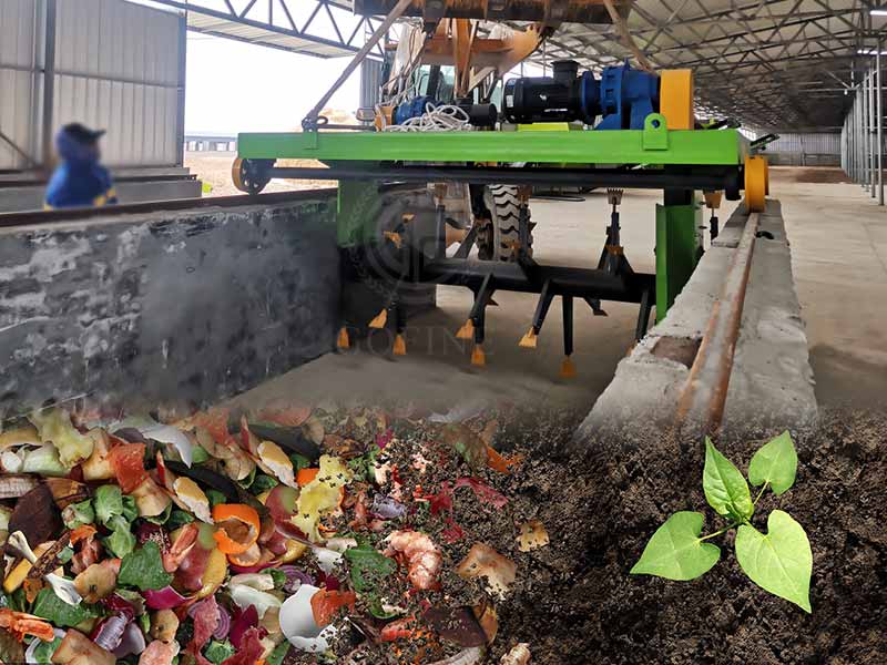 Best Self-propelled Trough compost turner for Farm