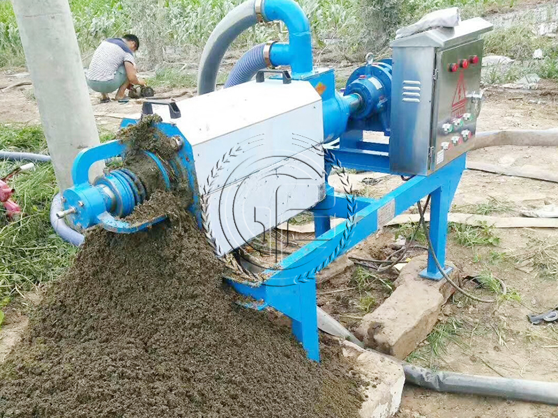High efficiency spiral cow dung dehydrator equipment