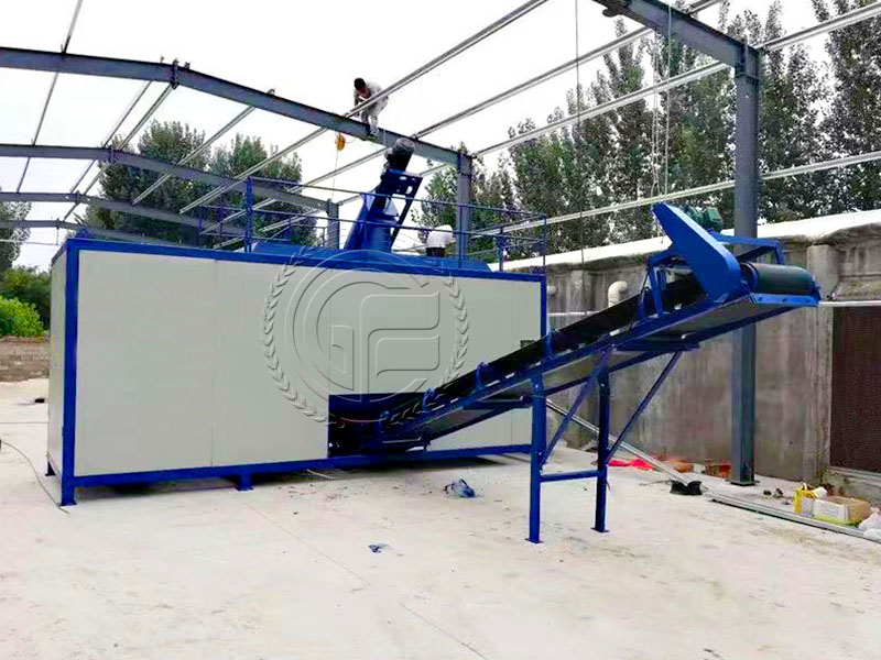 Large composting fermentation tank