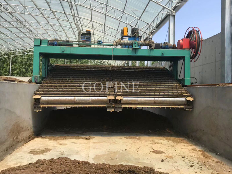Garden Waste Fermentation Line | Trough Type Compost 