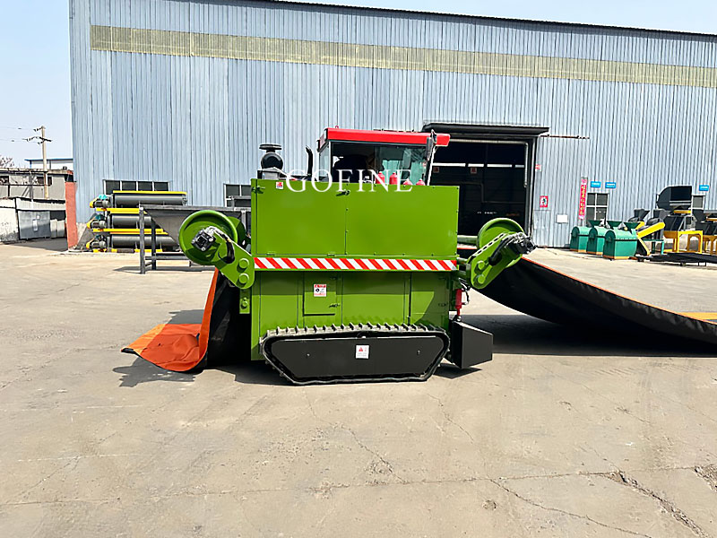Crawler Compost Turner with Membrane Winding System: A